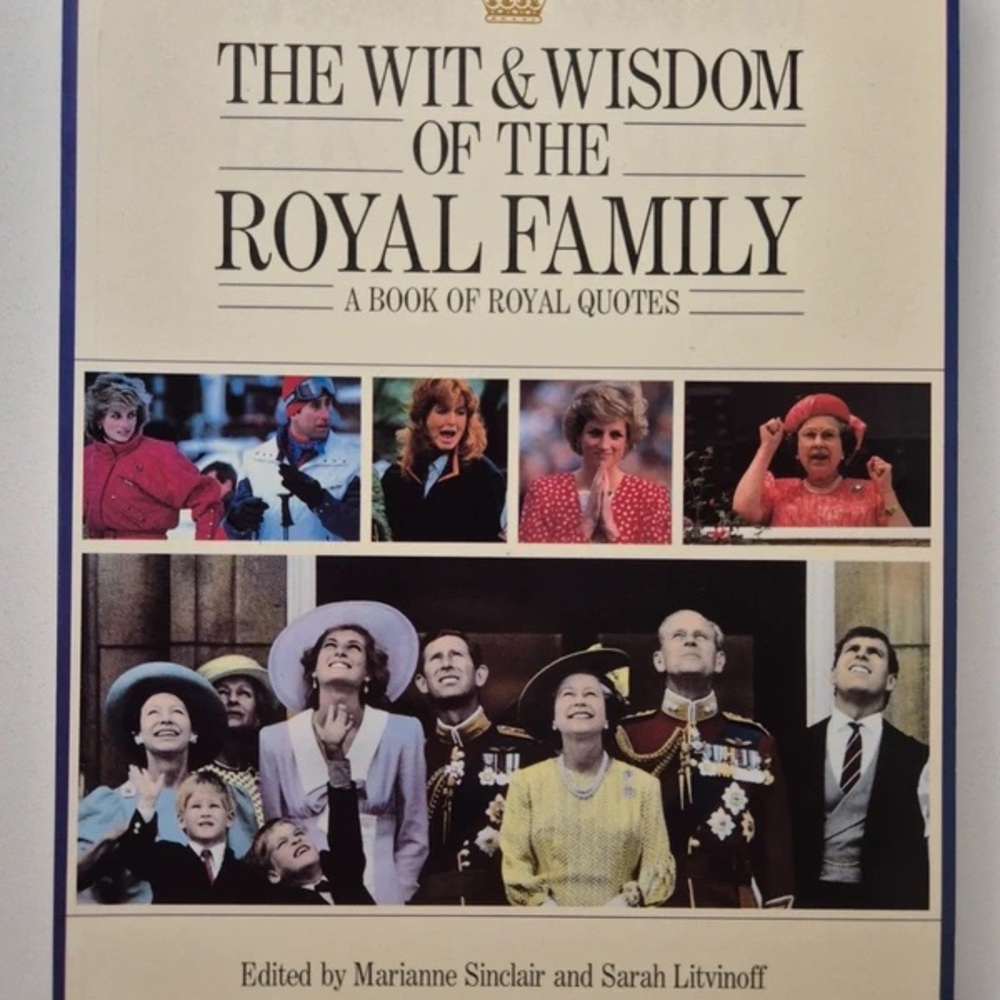 The Wit & Wisdom of the Royal Family — White Cover Coffee Table Book